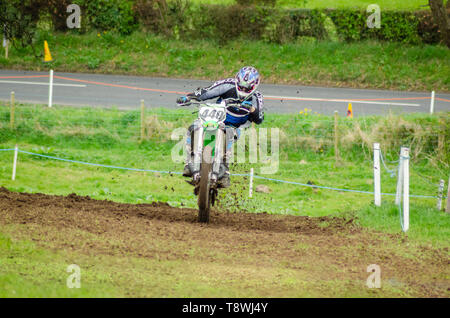 Dalway Bawn Motocross, Moto-X, Event, 16. April 2011, Carrickfergus, County Antrim, Großbritannien Stockfoto