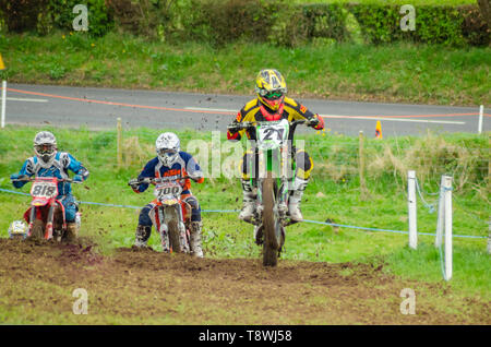 Dalway Bawn Motocross, Moto-X, Event, 16. April 2011, Carrickfergus, County Antrim, Großbritannien Stockfoto