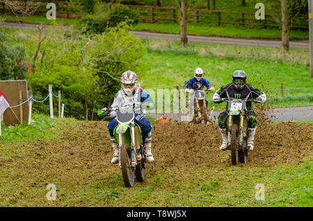 Dalway Bawn Motocross, Moto-X, Event, 16. April 2011, Carrickfergus, County Antrim, Großbritannien Stockfoto