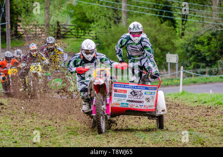 Dalway Bawn Motocross, Moto-X, Event, 16. April 2011, Carrickfergus, County Antrim, Großbritannien Stockfoto