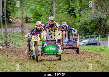 Dalway Bawn Motocross, Moto-X, Event, 16. April 2011, Carrickfergus, County Antrim, Großbritannien Stockfoto