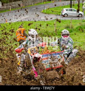 Dalway Bawn Motocross, Moto-X, Event, 16. April 2011, Carrickfergus, County Antrim, Großbritannien Stockfoto