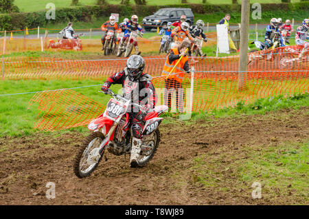 Dalway Bawn Motocross, Moto-X, Event, 16. April 2011, Carrickfergus, County Antrim, Großbritannien Stockfoto