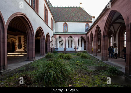 Basler Münster Kreuzgang Stockfoto