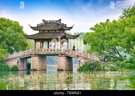 West-See-Pavillon, Hangzhou, China Stockfoto