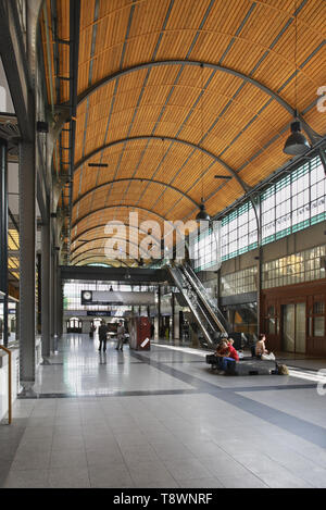 Wroclaw Glowny Bahnhof. Polen Stockfoto