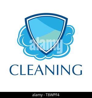 Vektor Logo der Reinigung Stock Vektor