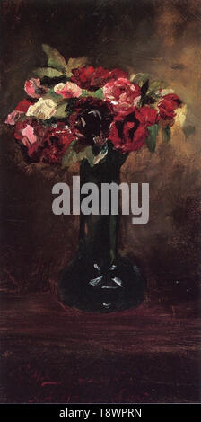 Julian Alden Weir - Stillleben mit Blumen C 1887 Stockfoto