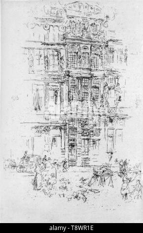 James Abbott Mcneill Whistler - Paläste Brüssel 1887 Stockfoto
