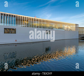 Architekt David Chipperfield ist neu James Simon Galerie ist eine Erweiterung der Neuesmuseum (Neues Museum) auf der Berliner Museumsinsel. Stockfoto