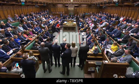 M/s während des Premierministers Fragen in das House Of Commons in London. Stockfoto