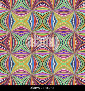 Bunte nahtlose hypnotisch abstrakte Spirale ray Streifenmuster Hintergrund Stock Vektor