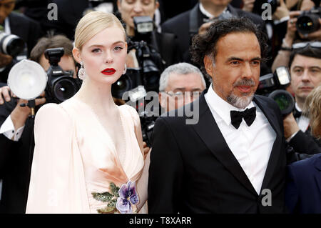 Elle Fanning und Alejandro Gonzalez Inarritu an der Eröffnungszeremonie und Screening von "die Toten sterben Nicht" während der 72Nd Cannes Film Festival im Palais des Festivals am 14. Mai 2019 in Cannes, Frankreich | Verwendung weltweit Stockfoto