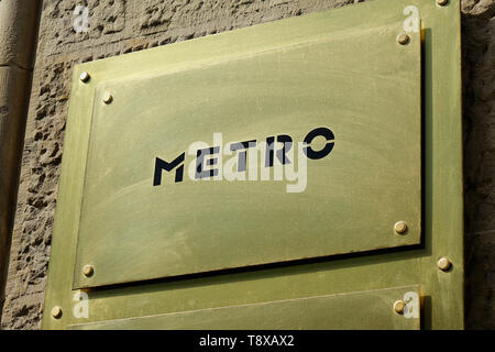 Mitte, Deutschland. 24 Apr, 2019. 24.04.2019, Mitte, Unter den Linden, Berlin, Metro AG hat den Hauptsitz in Berlin Straße Unter den Linden. | Verwendung der weltweiten Kredit: dpa/Alamy leben Nachrichten Stockfoto