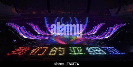 (190515) - Peking, 15. Mai 2019 (Xinhua) - Eine asiatische Kultur Karneval ist während der Konferenz über den Dialog der asiatischen Zivilisationen (CDAC) am National Stadium, oder der Bird's Nest, in Peking, der Hauptstadt von China, 15. Mai 2019 statt. (Xinhua / Wang Yuguo) Stockfoto