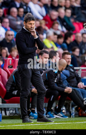 EINDHOVEN, PSV-Heracles Almelo, 15-05-2019 Fußball, niederländischen Eredivisie Saison 2018 - 2019, Philips Stadion, PSV-Trainer Mark van Bommel Stockfoto