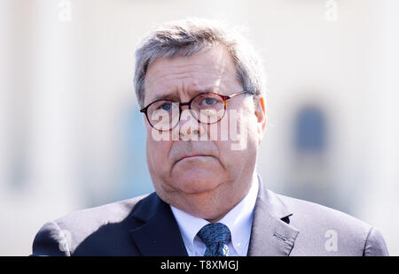 Washington, District of Columbia, USA. 15 Mai, 2019. United States Attorney General William S. Barr besucht die 38. jährlichen nationalen Frieden Offiziere' Memorial Service, auf den US-Kapitol in Washington, DC am 15. Mai 2019. Credit: Kevin Dietsch/Pool über CNP Credit: Kevin Dietsch/CNP/ZUMA Draht/Alamy leben Nachrichten Stockfoto