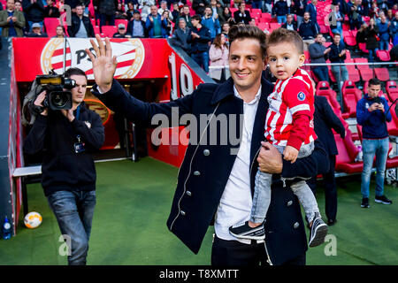 EINDHOVEN, PSV-Heracles Almelo, 15-05-2019 Fußball, niederländischen Eredivisie Saison 2018 - 2019, Philips Stadion, Santiago Arias sagt Auf Wiedersehen für die Fans des PSV Stockfoto