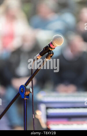 SM58 Shure Gesangsmikrofon. Stockfoto