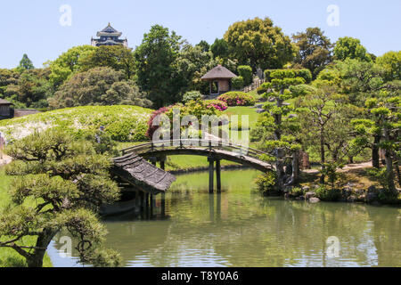 Okayama Korakuen Garten, Kansai Region, Japan Stockfoto