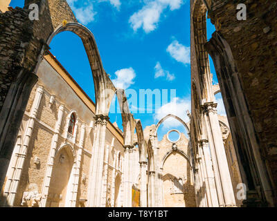 Kloster Unserer Lieben Frau vom Berge Karmel, Convento do Carmo in Lissabon Stockfoto