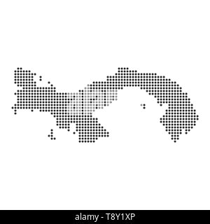 Karte mit Dot - Panama. Für Ihr Design Template Stock Vektor
