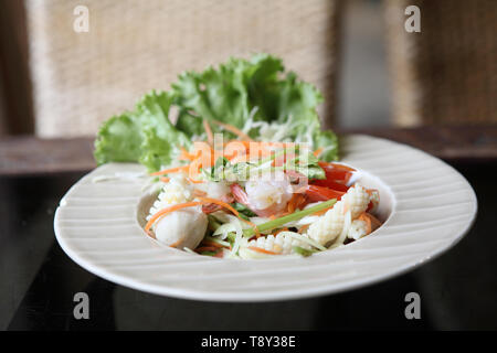 Spicy Thai Stil Salat Stockfoto