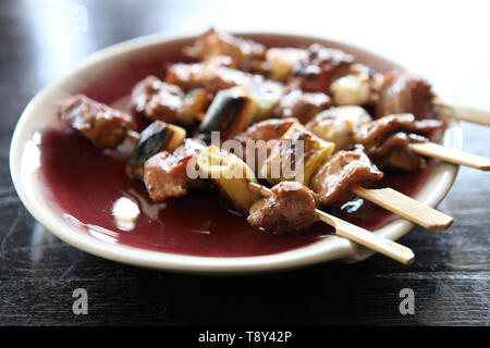 Gegrilltes Schweinefleisch im japanischen Stil Stockfoto