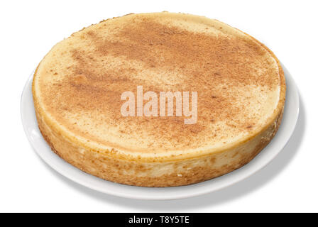 Eierpunsch Käsekuchen Stockfoto