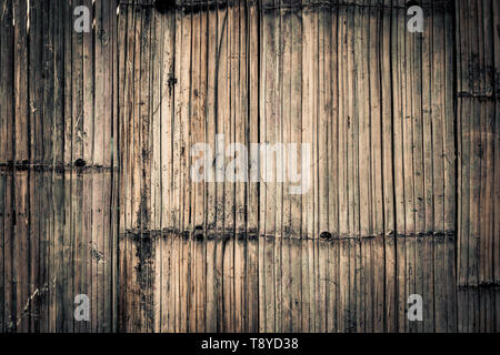 Bambus Textur natur Konzept Eco die Welt retten Idee Hintergrund vintage Ton, in der Nähe Stockfoto