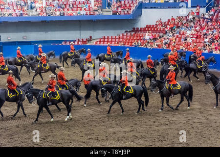 RCMP musikalische Fahrt Leistung, Vancouver, British Columbia, Kanada. Stockfoto