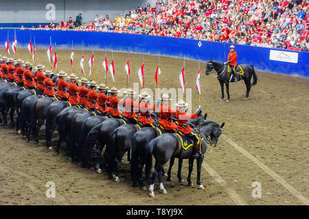 RCMP musikalische Fahrt Leistung, Vancouver, British Columbia, Kanada. Stockfoto