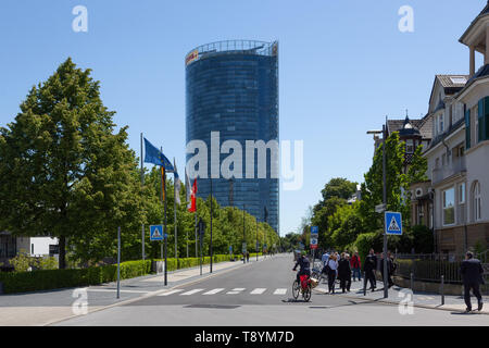 Post Tower, der Konzernzentrale von Deutsche Post DHL, Bonn, Deutschland. Stockfoto