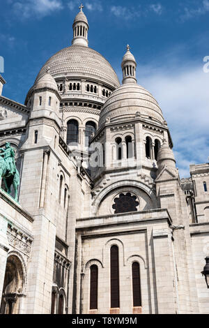 In der Nähe der Sacre-Coeur Basilika in Montmartre, Paris, Frankreich Stockfoto