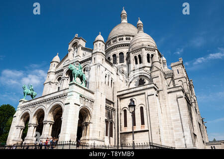 In der Nähe der Sacre-Coeur Basilika in Montmartre, Paris, Frankreich Stockfoto