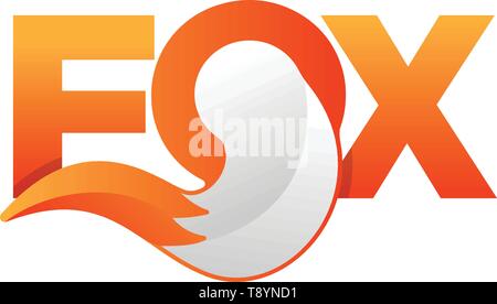 Fox Wolf logo Symbol Vektor-illustration Element isoliert-Vektor Stock Vektor