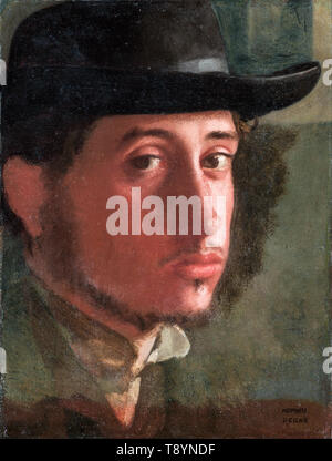 Edgar Degas (1834 - 1917), Selbstportrait als junger Mann, 1857 Stockfoto