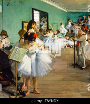 Ballett, Edgar Degas, Tanzkurs, Malerei in Öl auf Leinwand, 1874 Stockfoto