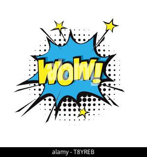 Whack bunten Comic Sprechblase Vektor Stock Vektor