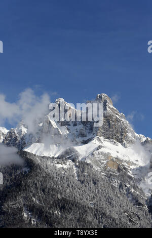 Les Aiguilles de Warens. / Les Aiguilles de Warens. Haute-Savoie. Frankreich. Stockfoto