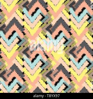 Vektor nahtlose bunte ethnische Muster mit Pfeilen, Tribal Ornament. Ethnische Muster. Nahtlose Muster. Nach Malbuch Seite Design. Vektor Stock Vektor