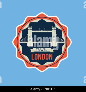 Vektor reisen Aufkleber und Etiketten mit berühmten Länder, Städte, Sehenswürdigkeiten, Fahnen und Symbole im Retro oder Vintage Style eingestellt. Mit Italien, Frankreich, Rus Stock Vektor