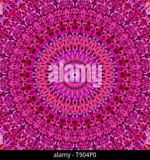 Rosa abstrakt floral verzierten Mandala Tapete - Vektorgrafik Stock Vektor