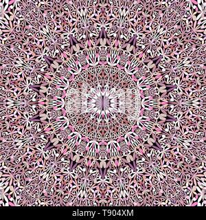 Rosa abstrakt floral verzierten Mandala Hintergrund - Geometrische vektor design Stock Vektor