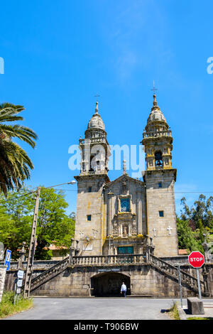 Galiza, Spanien - 12. Mai 2019: Die Kirche Unserer Lieben Frau von Sklaverei ist ein marianischer Tempel im Dorf Escravitude entfernt, in der Gemeinde von Santa Stockfoto