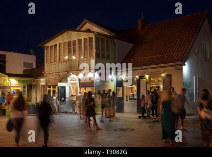 Bohaterow Monte Cassino Straße in Sopot. Polen Stockfoto