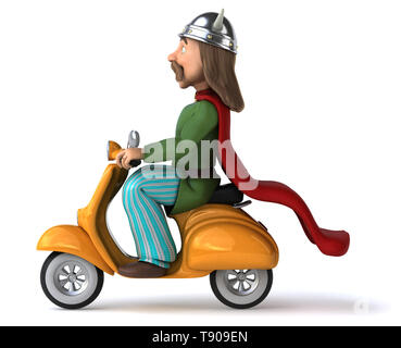 Spaß Gaul - 3D-Darstellung Stockfoto