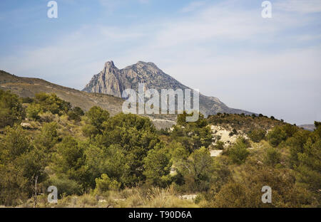 Berg Puig Campana. Spanien Stockfoto