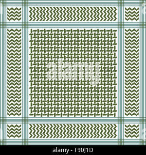 Orientalische und im Nahen und Mittleren Osten schal Design mit Vintage Style Farben Stockfoto