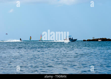 Wassersport Aktivitäten in Negril Jamaica Stockfoto